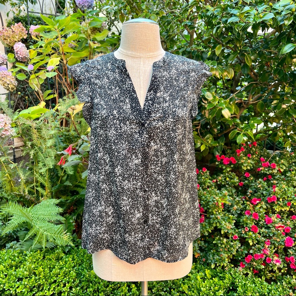 GREYLIN Catogna Silk Blouse Black Size S